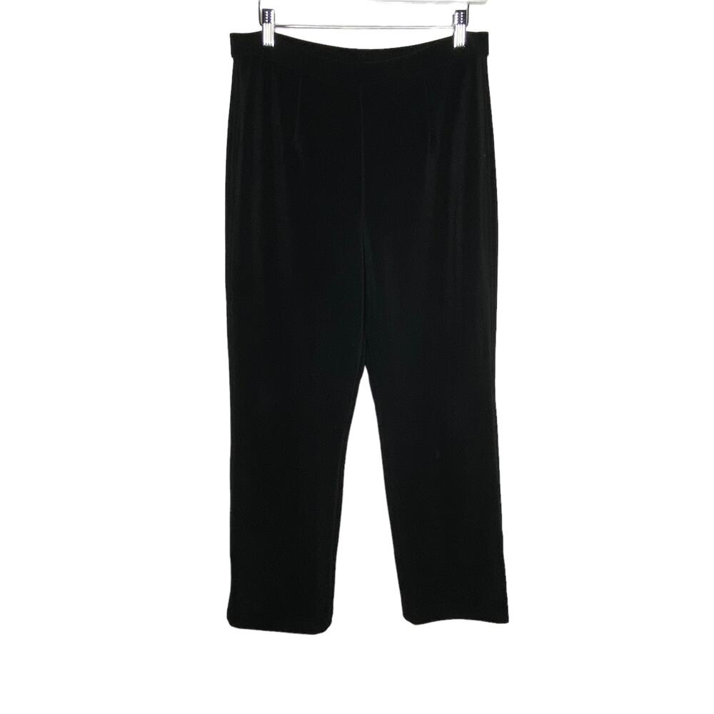 Chicos Womens Size 2S/Medium Petite‎ Short Black Pants Pull On Elastic Waist